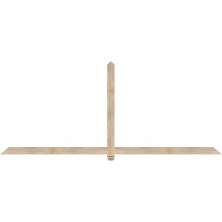 Ekena Millwork Eugene Smooth Timber Gable Bracket, Douglas Fir, 108"W x 45"H x 1 1/2"D x 3 1/2"F, 10/12 Pitch GBW108X45X0204EUG00SDF